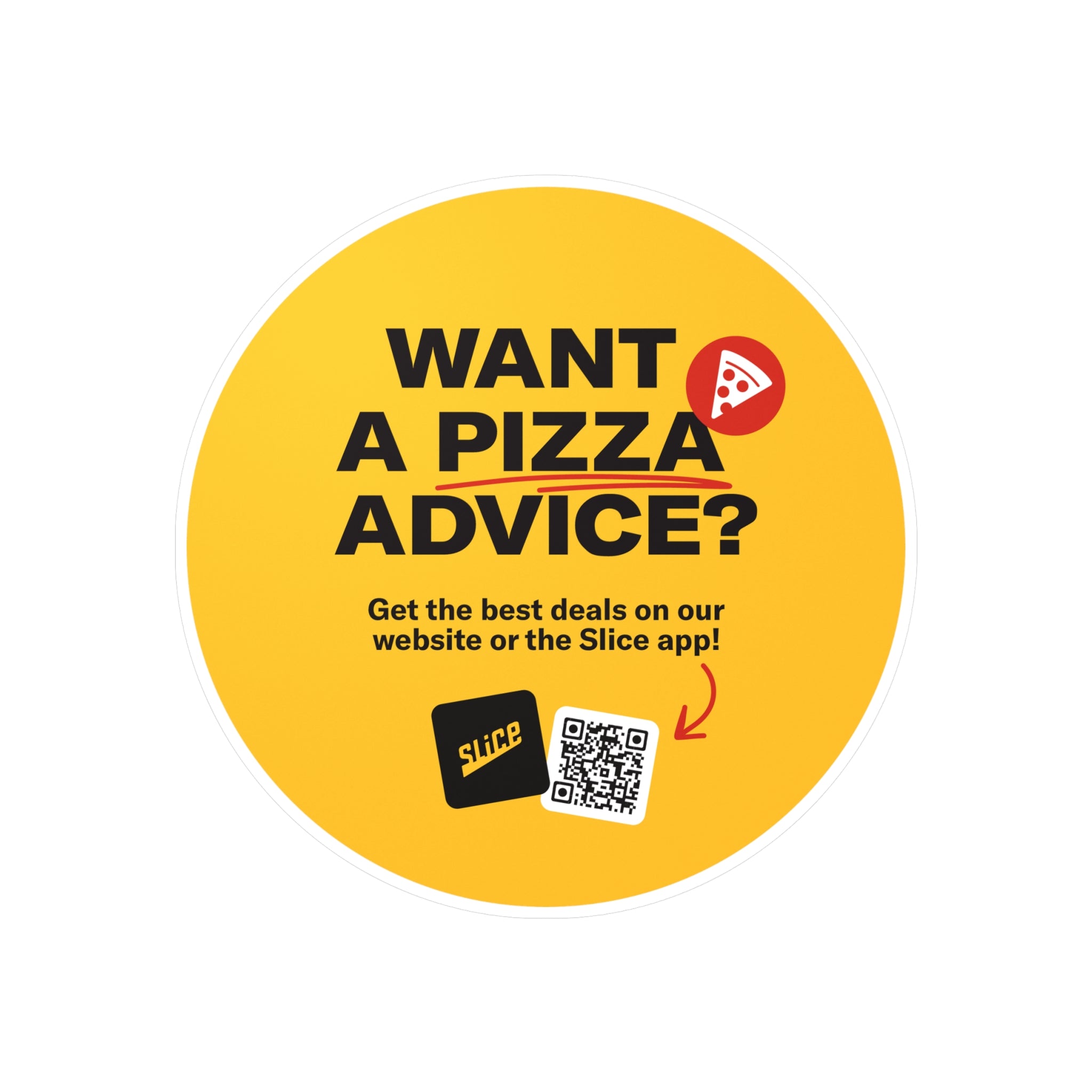 Online Ordering Counter Decal