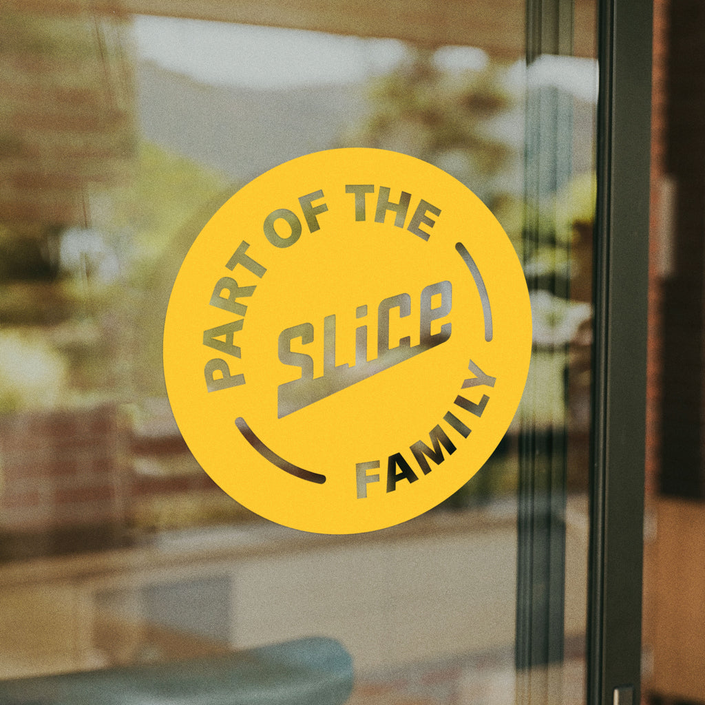 Slice Family Window Decal