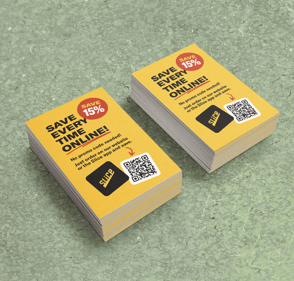 15% Off Online Ordering Counter Cards (Qty. 10)