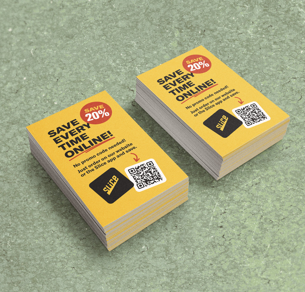 20% Off Online Ordering Counter Cards (Qty. 10)
