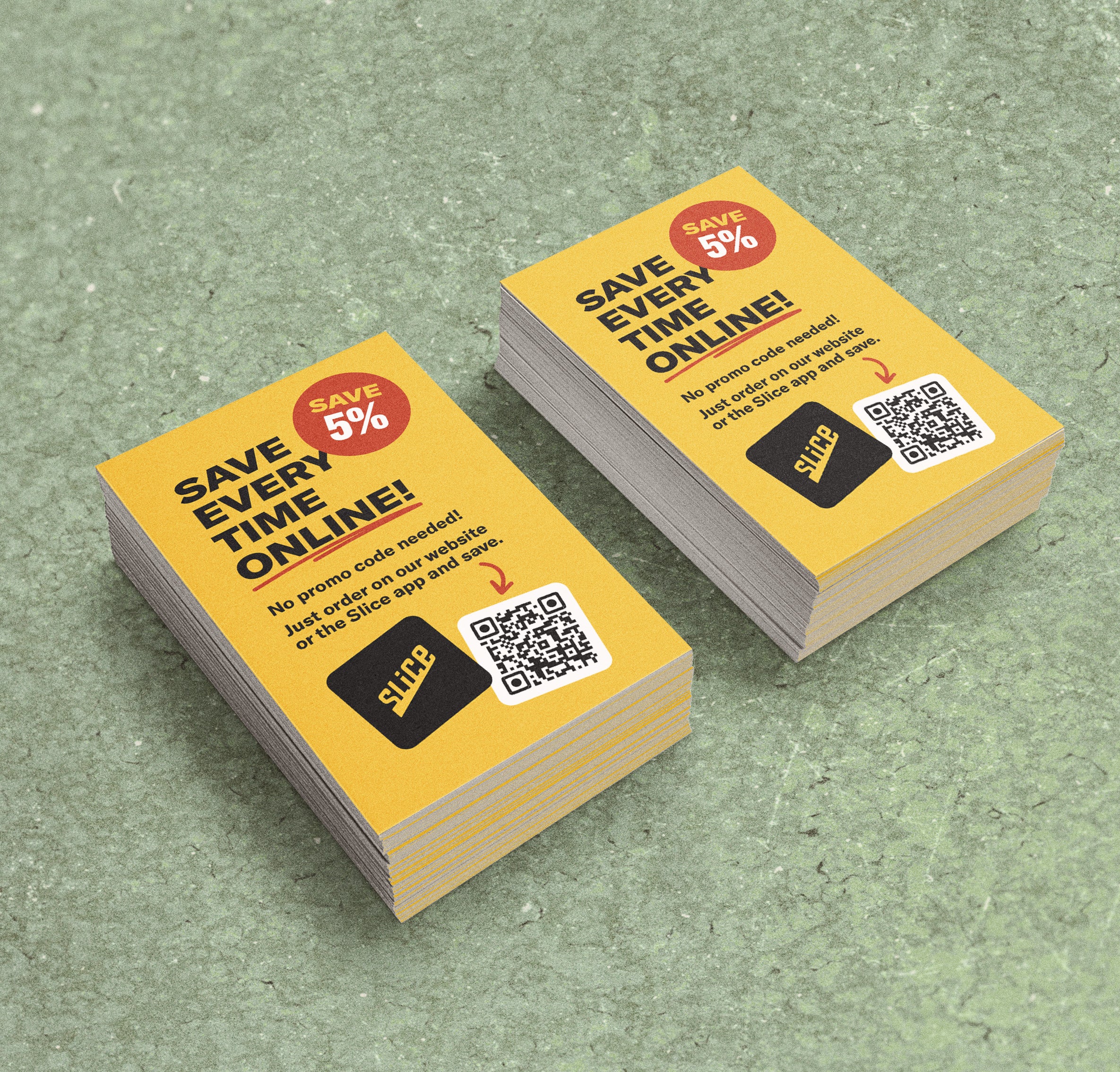 5% Off Online Ordering Counter Cards (Qty. 10) – The Slice Shop